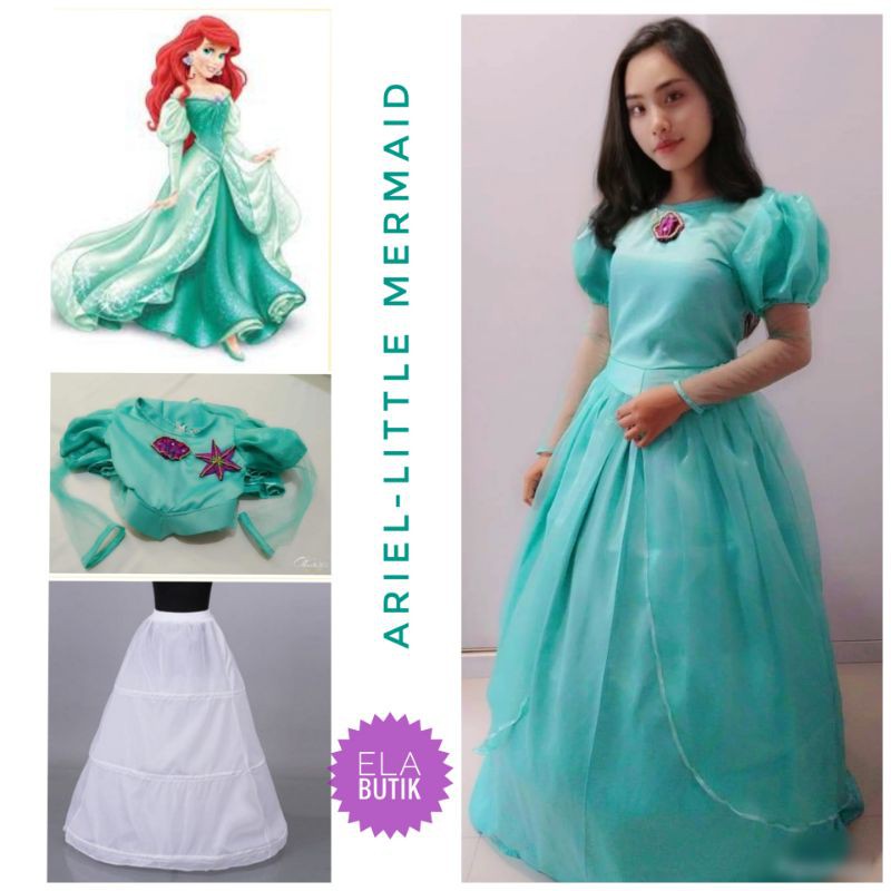kostum ariel-dewasa-little mermaid-kostum halloween