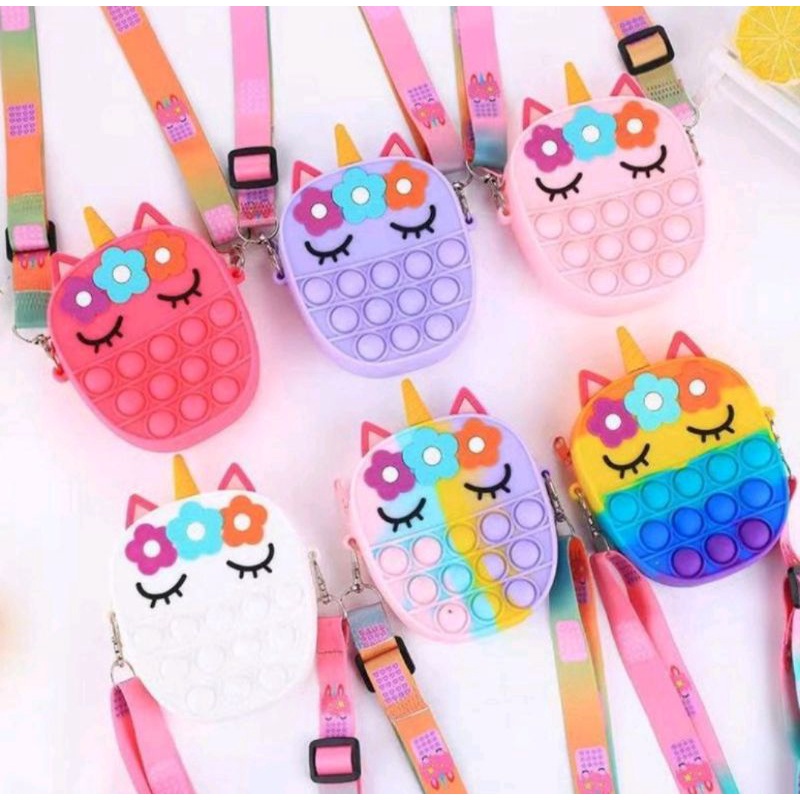 TAS ANAK POP IT UNICORN/ TAS POP IT MURAH BERKUALITAS