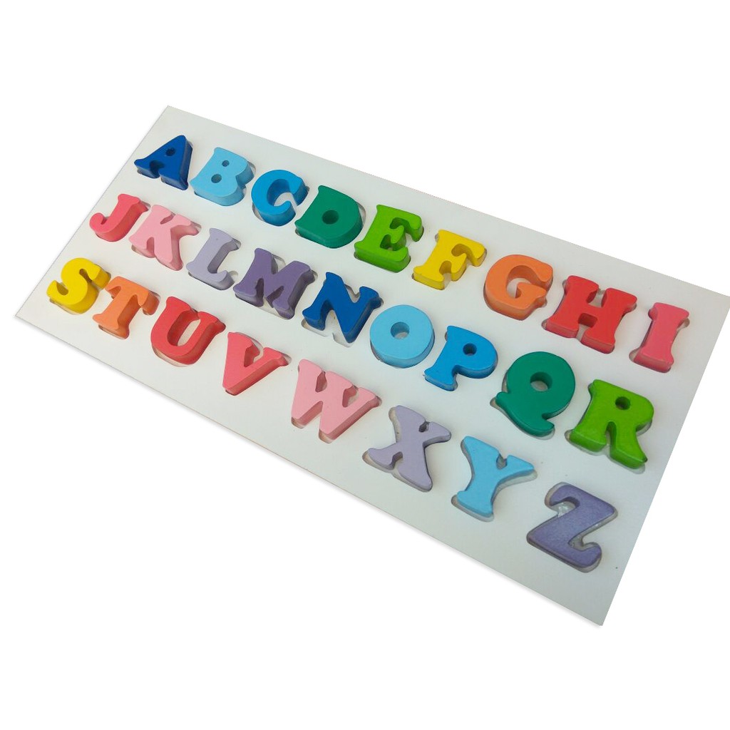 Mainan Kayu Edukasi / Edukatif - Nobie Chunky Huruf Besar 