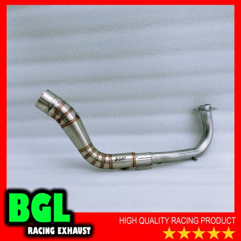 pipa leher knalpot racing Honda Beat fi Scopy stainless kolong bawah