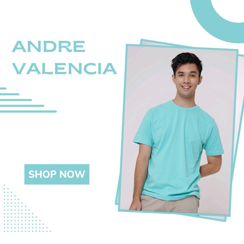 ANDRE VALENCIA - Short Sleeve Tosca Green Tee - Kaos Polos Lengan Pendek Hijau Tosca