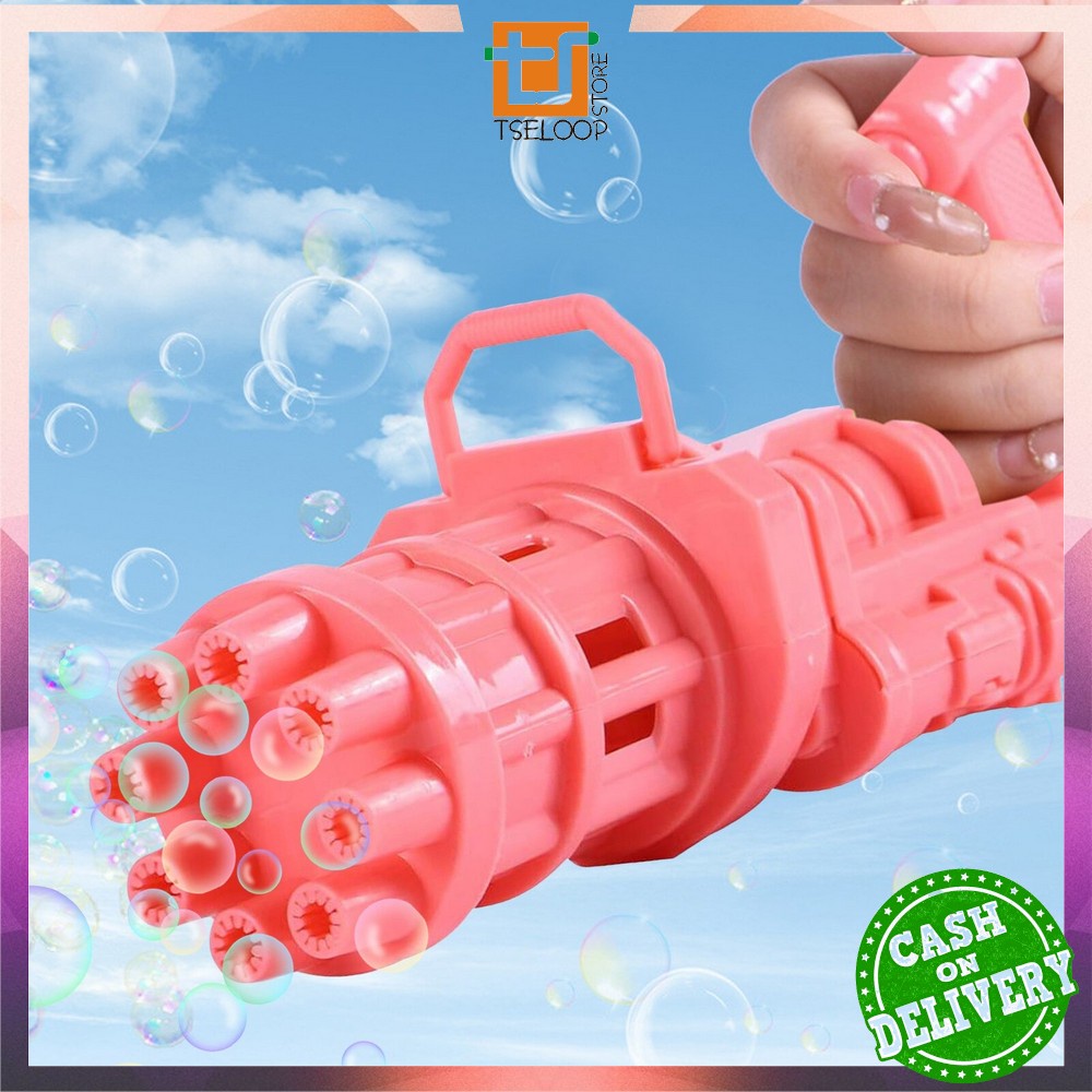 OFM-M197 Mainan Bubble Gun Pistol Gelembung Sabun Anak Buble Gun Elektrik Machine Gun Bubble Busa-6