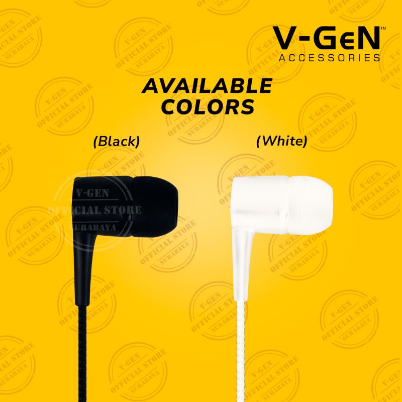 Headset Murah V-GeN VEP1-06 Wired Handsfree Earphone Headset Original Extra Bass