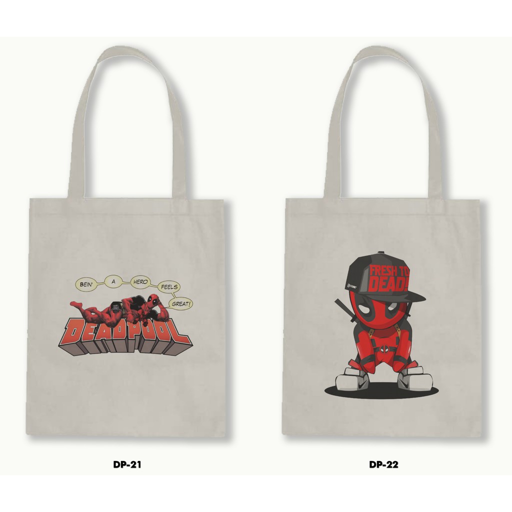 TOTE BAG BLACU - DEADPOOL .02