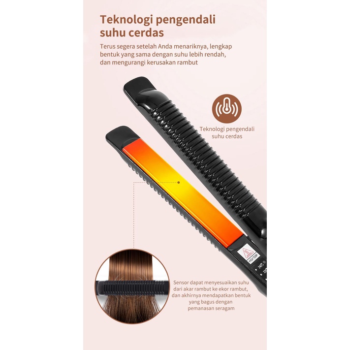 [S2 PROFESSIONAL HAIR DO] Catok tourmaline 3in1 Keriting, Gelombang dan Lurus