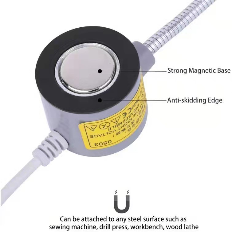 Lampu Mesin Jahit LED 20 Titik Dan 30 Titik magnet (PAKAI COLOKAN)