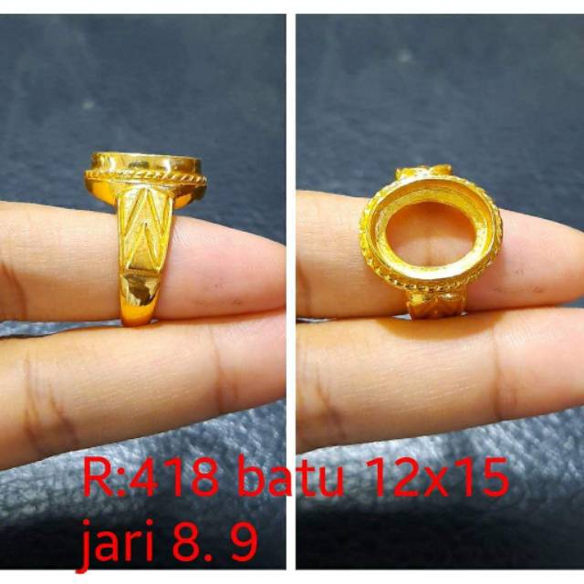 Ikat ring emban perunggu model eropa