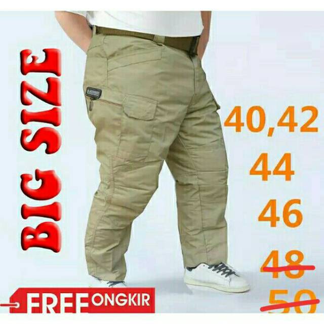 HARGA ASLI 200RB PROMO GILA GAN Celana blackhawk tactical jumbo pdl polisi/ gemuk / big size /