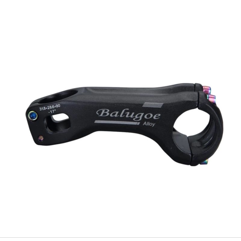 Balugoe Stem Sepeda 31.8mm Panjang 90 mm 17 Derajat Alloy Stem Handlebar Sepeda