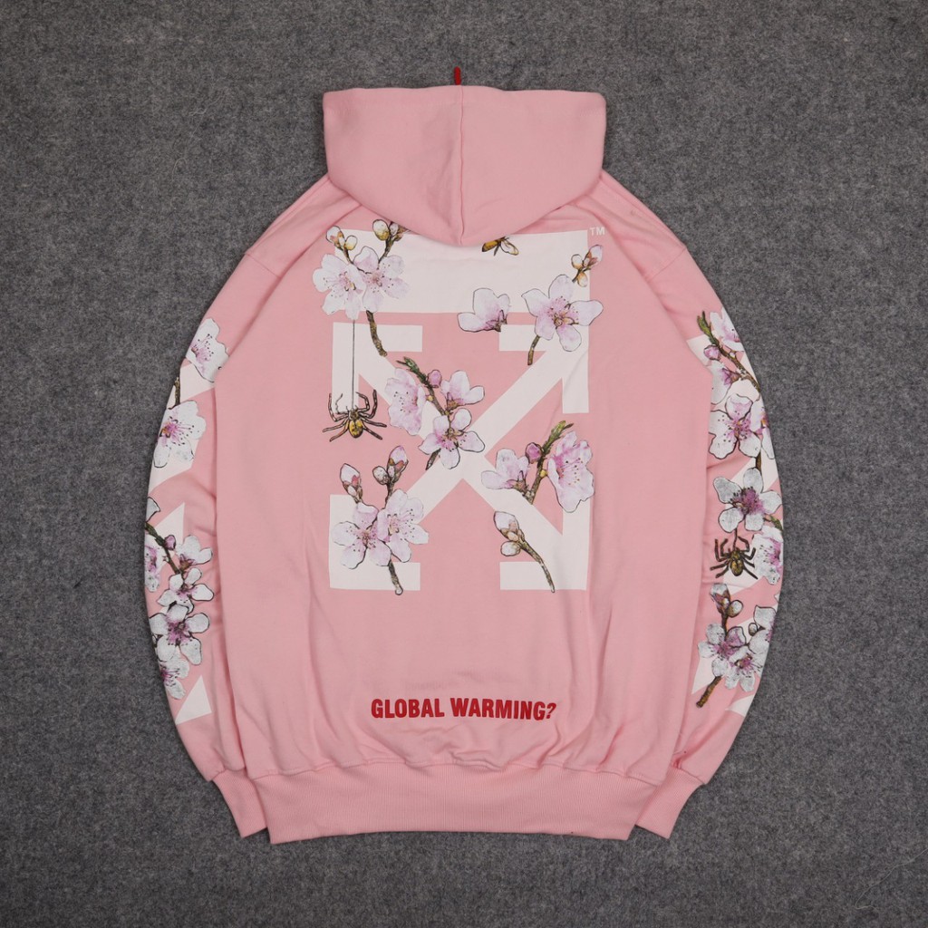 JAKET SWEATER HOODIE OFF CHERRY BLOSSOM UNISEX PREMIUM QUALITY