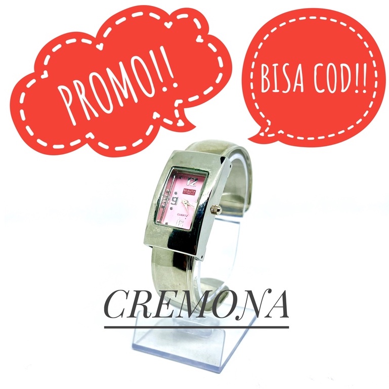 CREMONA Jam Tangan Mewah Wanita Import Fashion Analog Model Gelang
