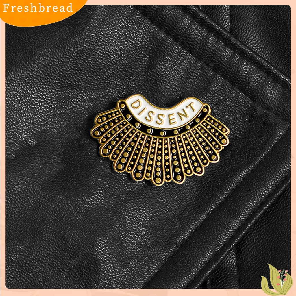 Terlaris Enamel Dissent Letter Design Feminism Shirt Brooch Pin Bag Decor Accessories