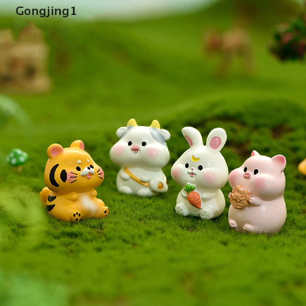 Gongjing1 Miniatur Zodiak Cina Untuk Dekorasi Taman Minifairy Gardenkerajinan DIY