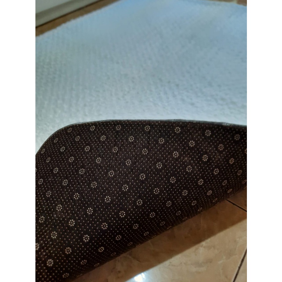 Karpet Bulu Busa Empuk, Anti Slip, Rose by Fonix 150x190 White-4