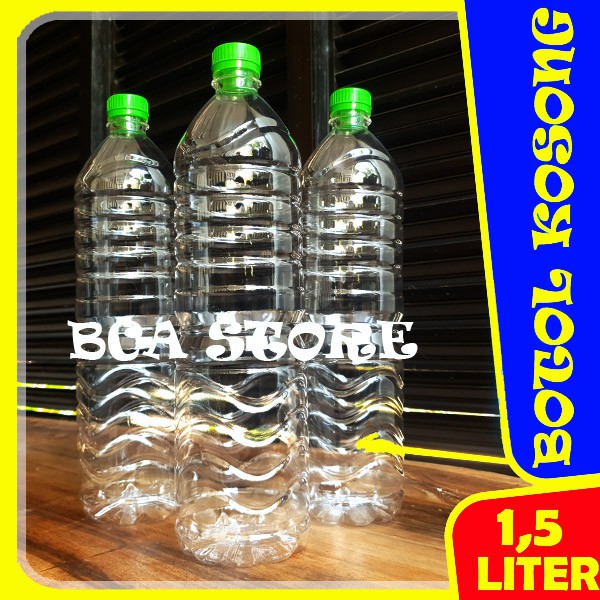 Botol X Air Mineral Aqua Oasis LeMineral Kosong Bersih 1500 ml 1,5L Botol Cupang / Pot Tanaman