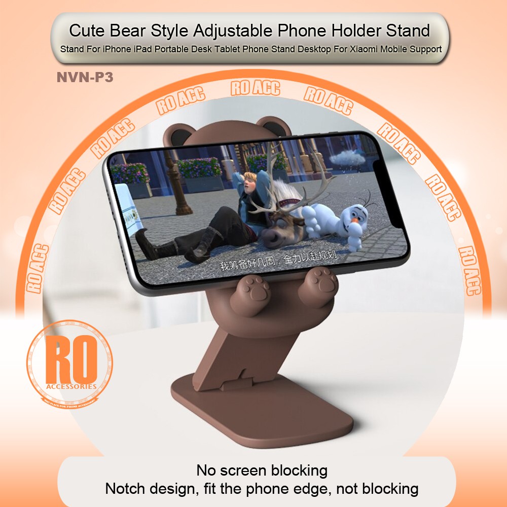 [RO ACC] NVN-P3 CARTOON PHONE STAND HOLDER HP TATAKAN HP DI MEJA KARAKTER LUCU