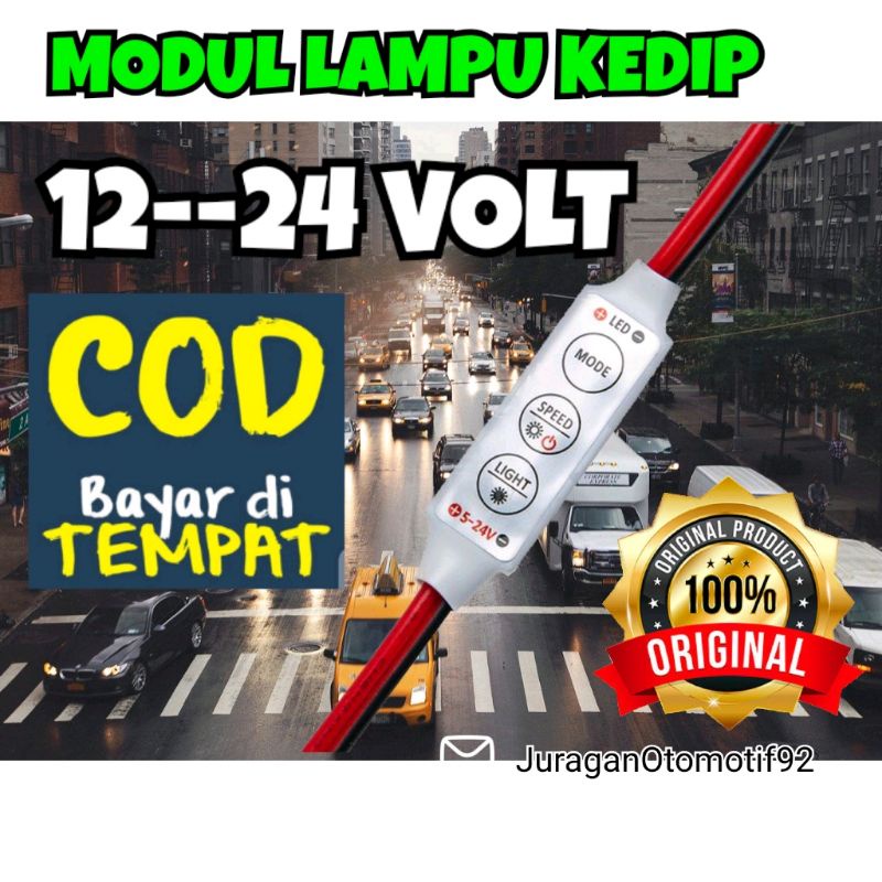 modul lampu kedip / Strobo / lampu motor led