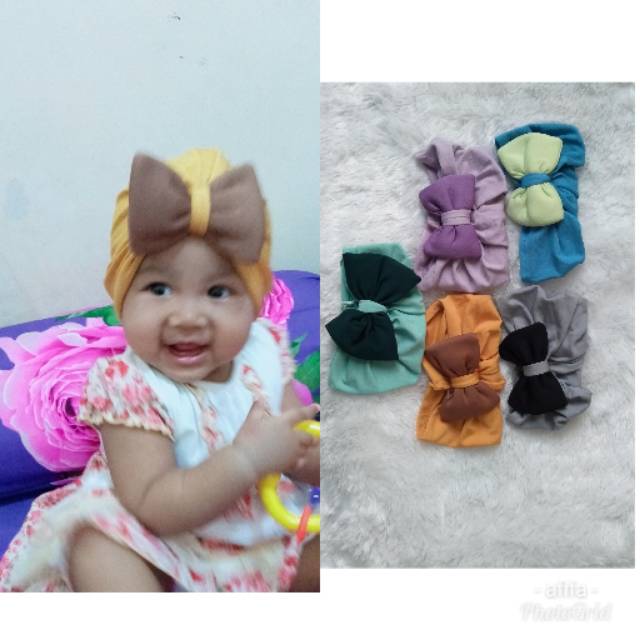 Turban pita / turban bayi / turban lucu