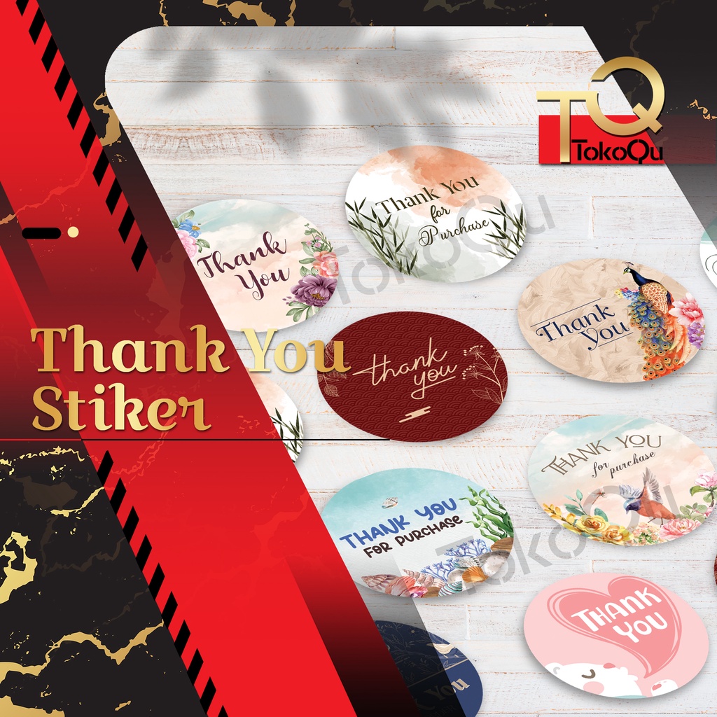 

[isi 20pcs]Stiker terima kasih/ stiker thank you/ stiker thank you cantik/stiker thank you unik