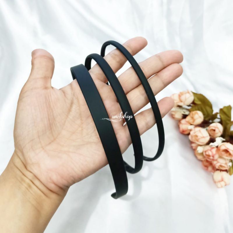 Bando Doff Polos Hitam Pria dan Wanita