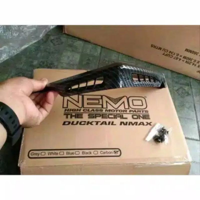 DUCKTAIL NMAX NEW NMAX LAMA DUCKTAIL SIRIP LAMPU BELAKANG NMAX CARBON NEMO