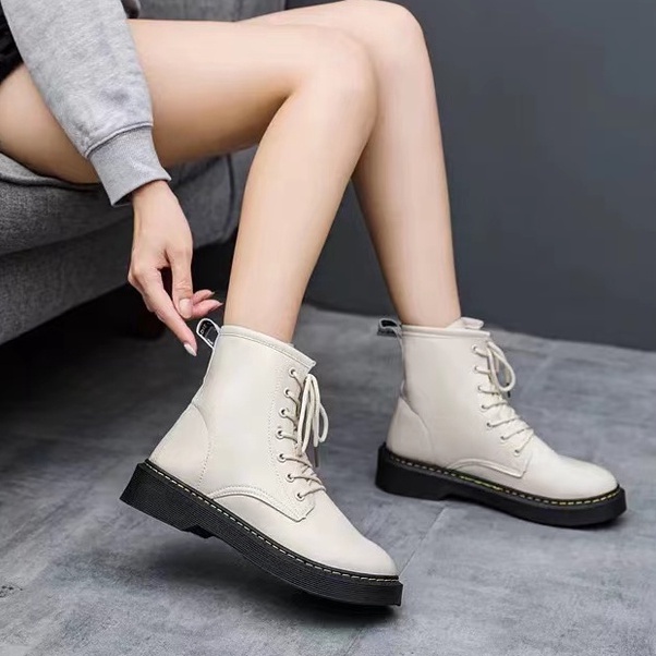 Sepatu Boots Wanita/Pria Casual Vintage