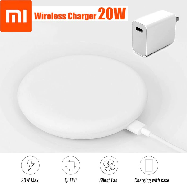 wireless charger Original Xiaomi Wireless Charger 20W Max 15V 27W charge adapter to Xiaomi Mi8 Mi9