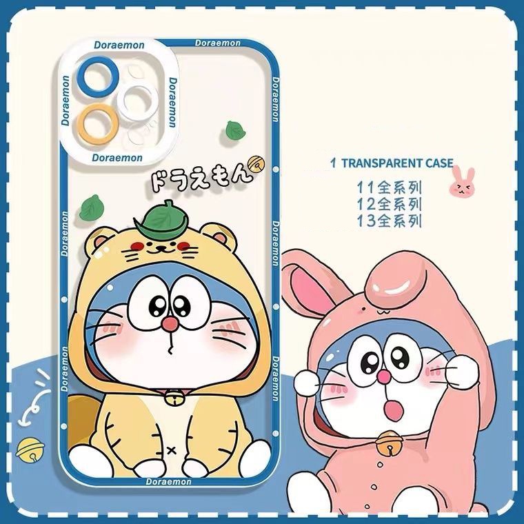 Soft Case Silikon TPU Transparan Motif Kucing Untuk Iphone 14 12 13 6 6S 7 8 Plus X XS XR 11 Pro Max