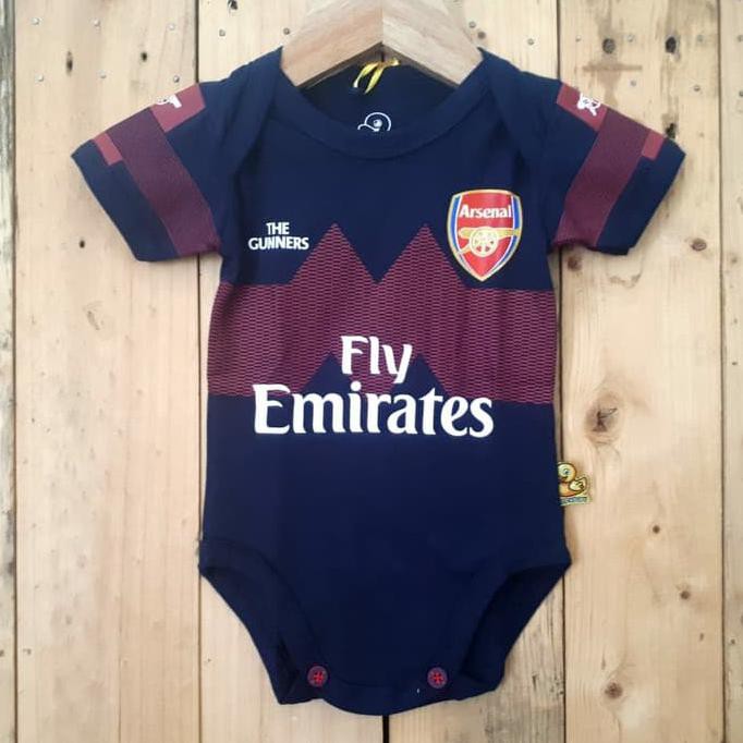 Diskon Baju Kaos Bola Bayi Anak Perempuan Laki Lucu I Arsenal Away Terbaru