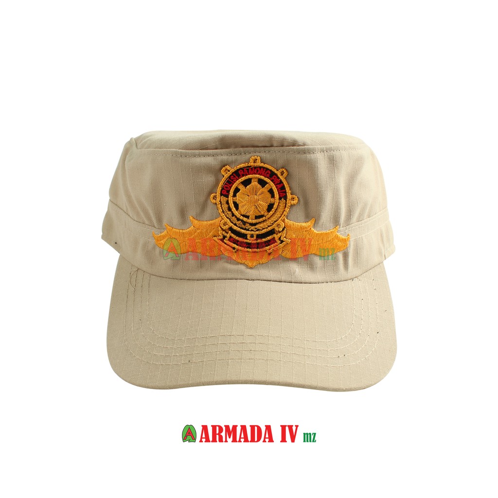 Topi Komando SAT POL PP Wing Timbul Krem