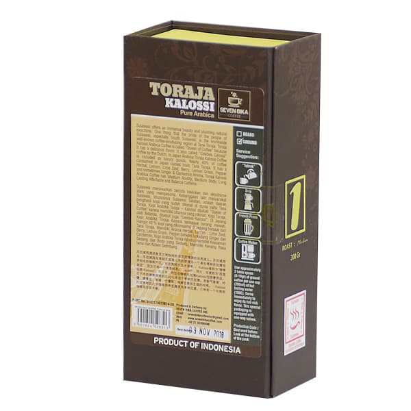 

Ds0Ds1D Seven Bika Coffee Toraja Kalossi Pure Arabika Box 200 Gr (Bubuk/Biji) Ds20X11