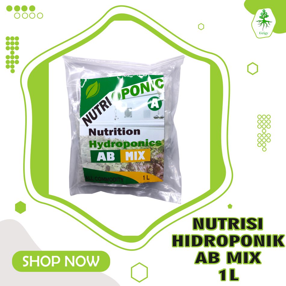 NUTRISI HIDROPONIK AB MIX / PUPUK HIDROPONIK AB MIX PEKATAN 1 L