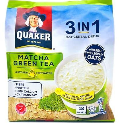 

Buruan Serbu] Sereal Quaker Matcha Green Tea 3 In 1 Oat Cereal Drink 12X28G