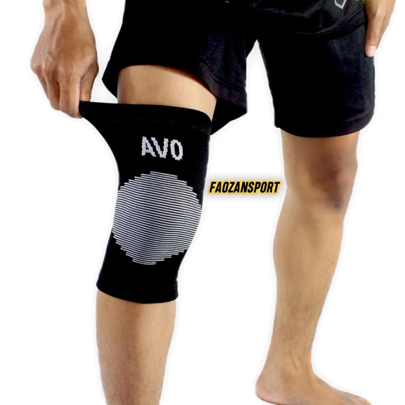 Deker lutut Knee support Avo Knee Brace Kneepad Pelindung Lutut Olahraga Futsal Volly Basket Badminton Original