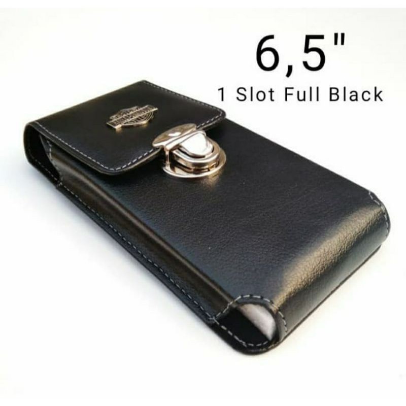 DOMPET HP PRIA UKURAN MAXIMAL 6,5 INCI 1 SLOT KULIT SINTETIS