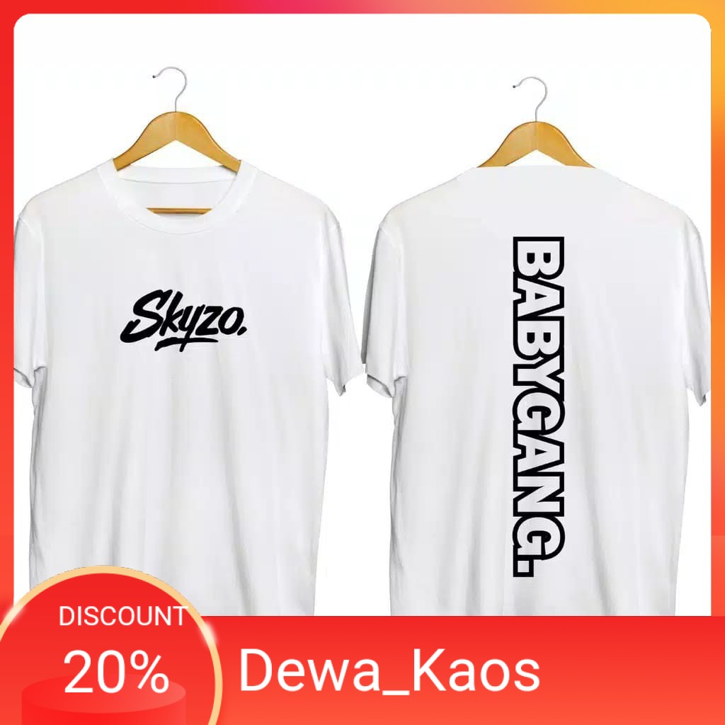 KAOS SKYZO BABYGANG VERTIKAL / KAOS KEREN PRIA / KAOS KEREN DISTRO / KAOS KEREN MURAH