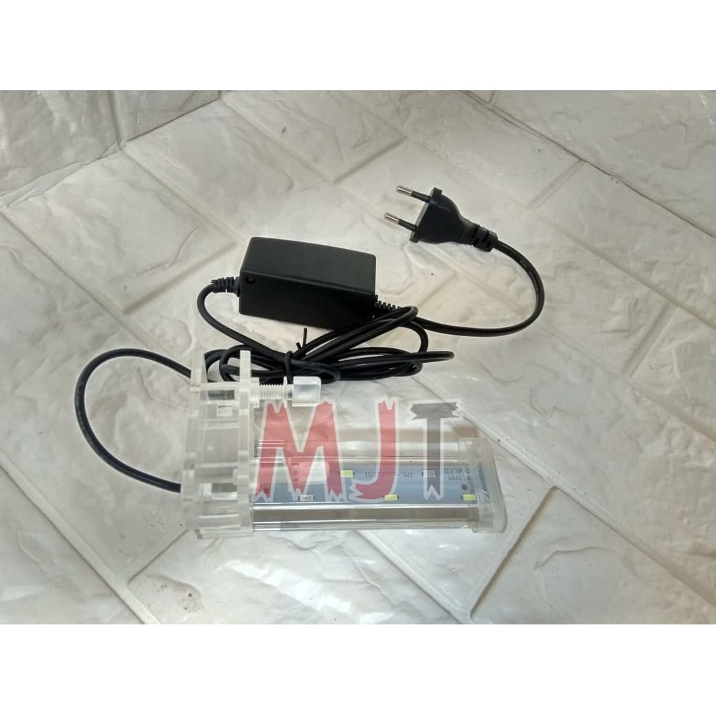 3w Lampu Jepit Led Aquarium - Putih Biru