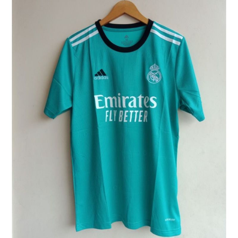 Jersey Bola REAL MADRID 3RD Third Hijau Toscha 2021 2022 Grade Ori Official