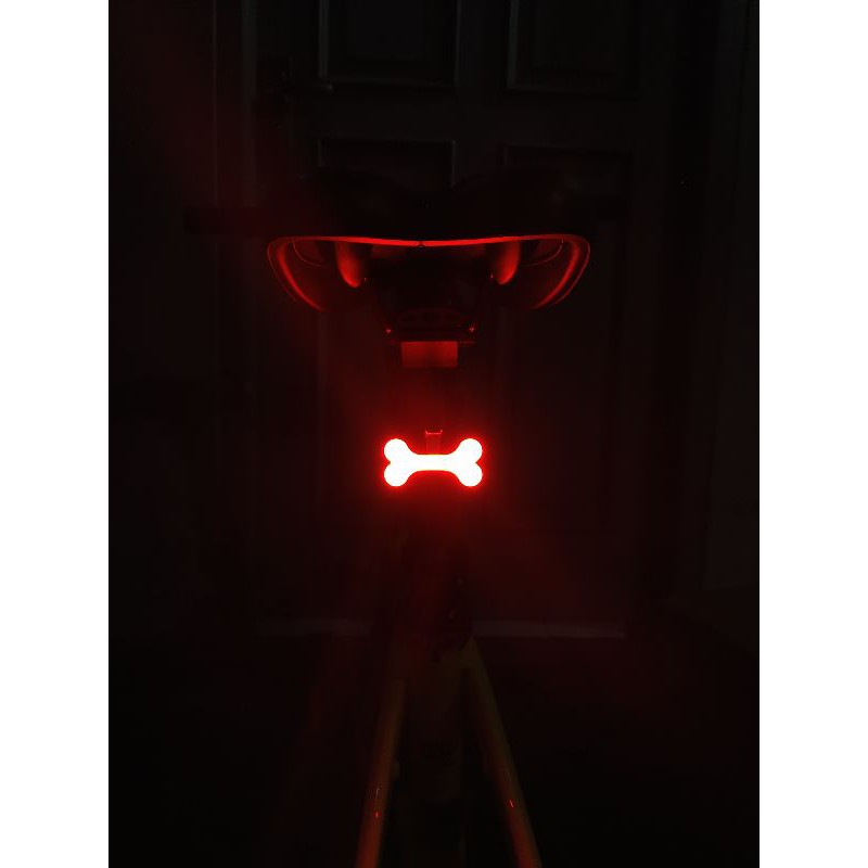 Lampu Sepeda LED Tail Light LED Bicycle Bone USB Charging - ZHA0097