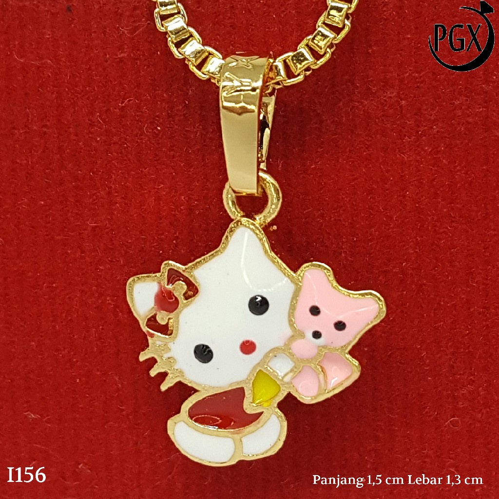 PGX Liontin Kalung Xuping Wanita Perhiasan Lapis Emas Aksesoris Fashion - I156