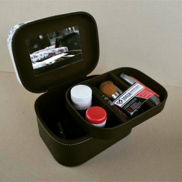 CANTIK - Traveller Cosmetic Case / Kotak Tempat Make Up Cantik Motif Combine