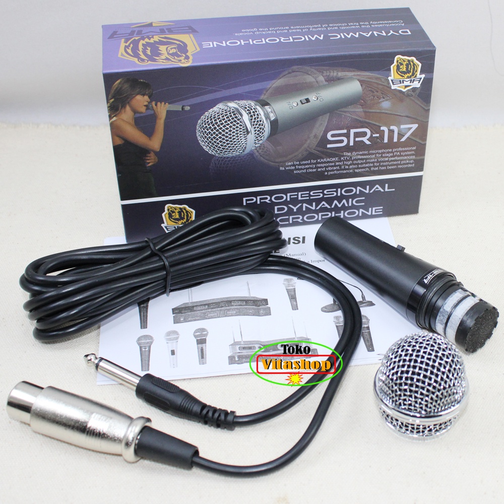 MIC DRUM BMA SR-117 MICROPON MINI MIK GENDANG MIKROFON ASLI GARANSI