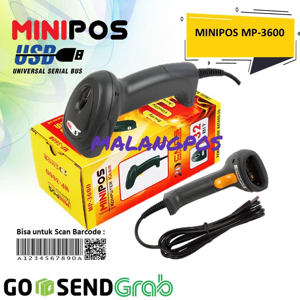 BARCODE SCANNER MINIPOS MP-3600 2D MINIPOS MP3600 BISA SCAN RESI SHOPEE