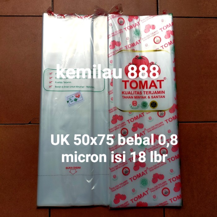 

Ginger- Plastik PE tomat uk 50x75 TEBAL
