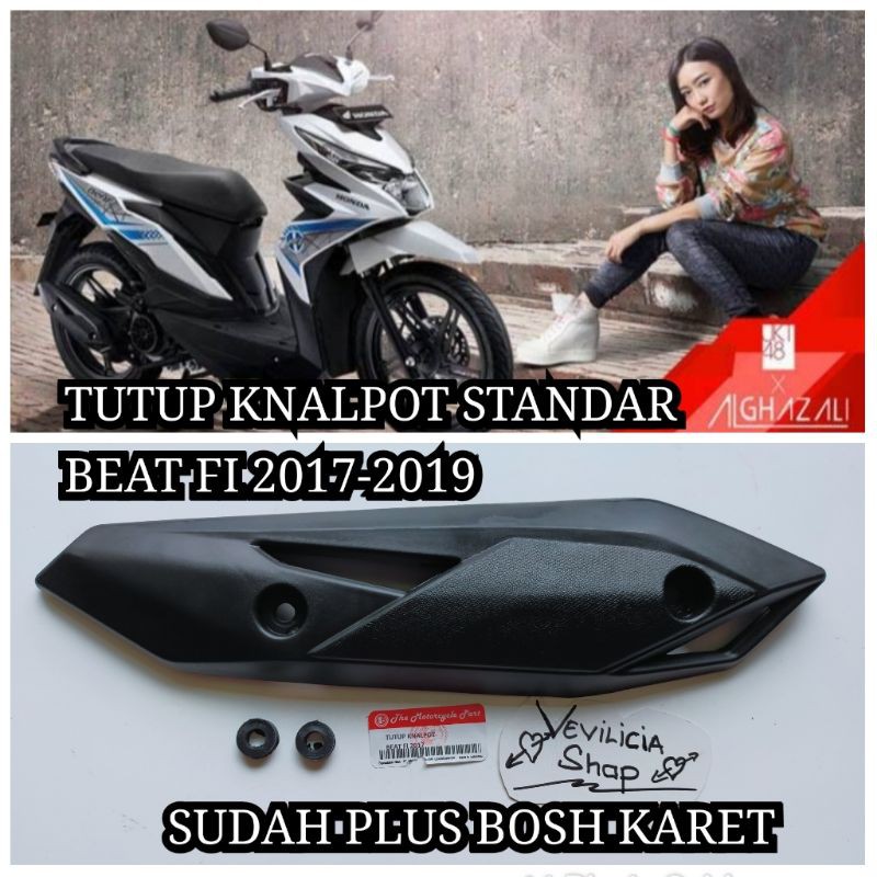 TUTUP KNALPOT/COVER KNALPOT/PELINDUNG KNALPOT BEAT/BEAT NEW/BEAT FI 2017-2019