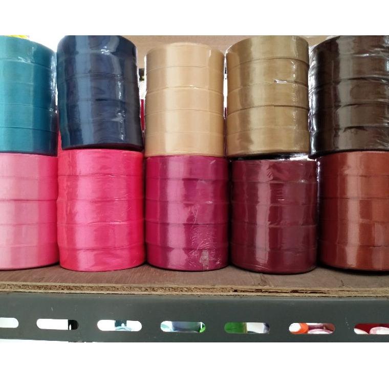 GROSIR Pita Satin 2cm Per Slop / 5 Roll (KODE 770)