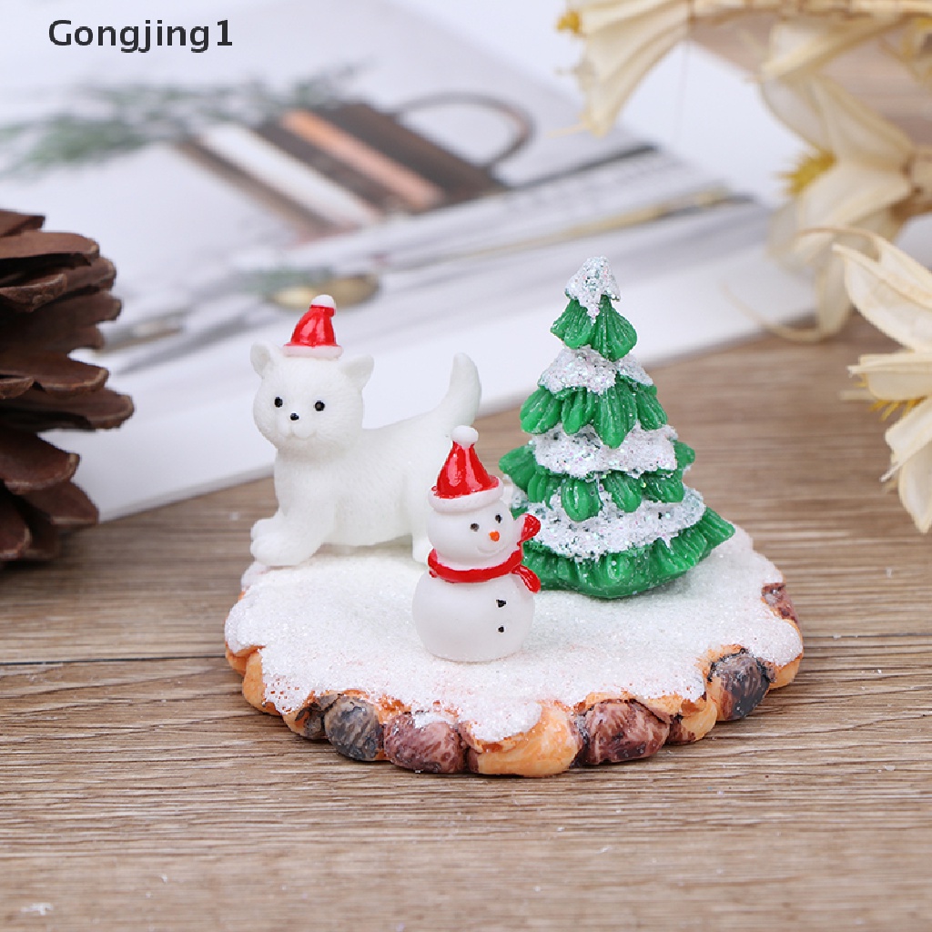 Gongjing1 / 3pcs / set Miniatur Kelinci / Angsa Dekorasi Lanskap Mikro / Taman