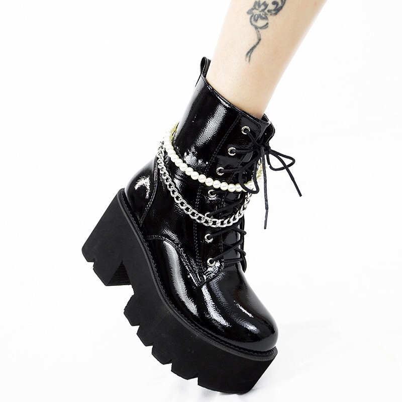 BT61 SEPATU BOOTS MARTIN GLOSSY IMPORT PRIA WANITA KOREA BTS BRITISH INGGRIS SIZE 35-42