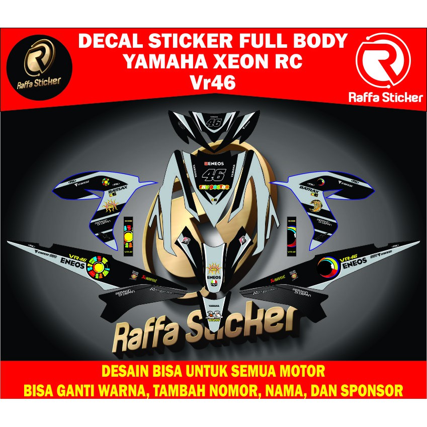 decal xeon rc stiker motor xeon rc stiker xeon rc 125 stiker motor xeon karbu stiker xeon karbu