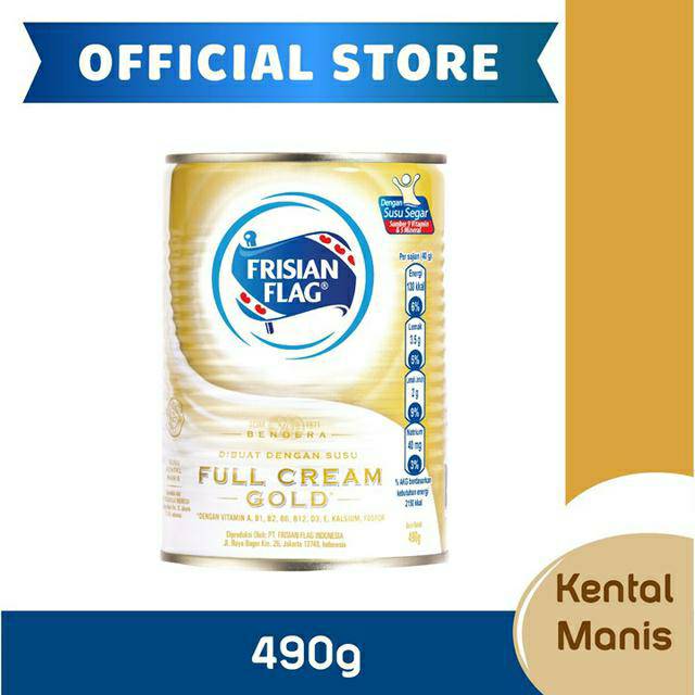 

Frisian Flag Susu Kental Manis Gold 490gr x 2 Kaleng